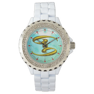 CANCER ZODIAC BIRTHDAY JEWEL AQUA BLUE OPALE Teal Watch