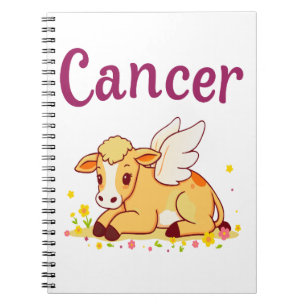 Cancer Zodiac Cow , Cute Cancer Notebook