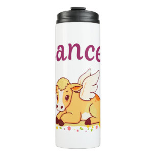 Cancer Zodiac Cow , Cute Cancer Thermal Tumbler