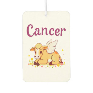 Cancer Zodiac Cow Png, Cute Cancer Car Air Freshener
