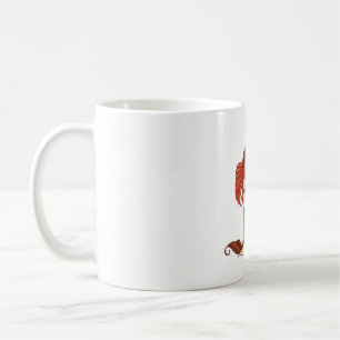 Cancer Zodiac Goddess Red Crab Hair Coffee Mug