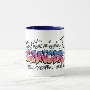 Cancer Zodiac Graffiti Mug