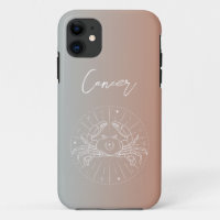Cancer zodiac horoscope star sign gradient