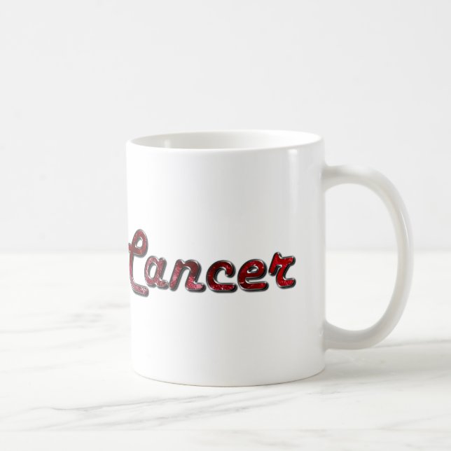 Cancer Zodiac in Ruby Gemstone Coffee Mug (Right)