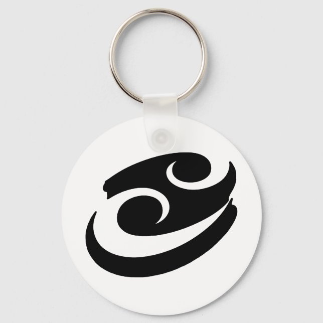 Cancer Zodiac Key Ring (Front)
