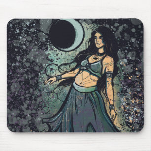 Cancer Zodiac MoonChild Goddess Belly Dancer Mouse Pad