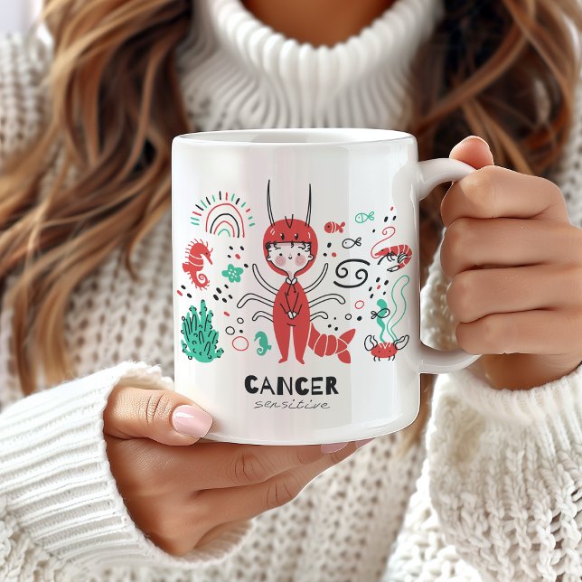 Cancer Zodiac Mug, Cancer Star Sign Coffee Mug (Creator Uploaded)