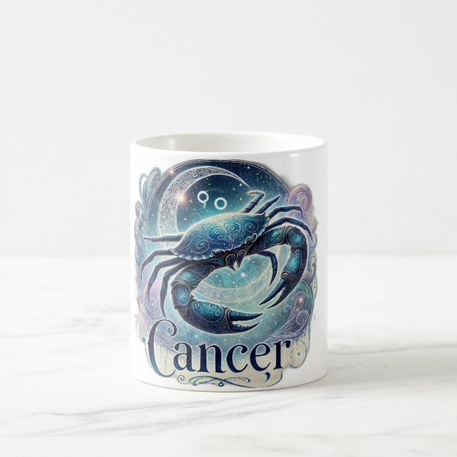 Cancer Zodiac Mug – Dreamy & Celestial Design ♋🌙 (Center)