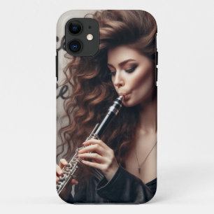 Cancer Zodiac Musician Clarinet iPhone 11 Case