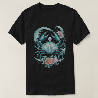Cancer Zodiac - Mystieke Kreeft with Parel & Rozen T-Shirt