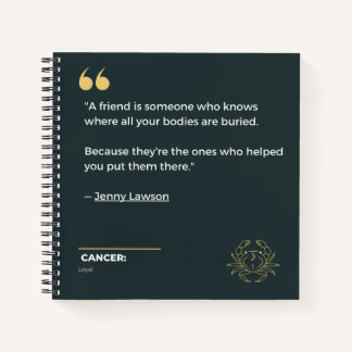 Cancer zodiac Notebook