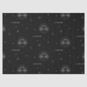 Cancer Zodiac Pattern in Black and White Tissue Paper