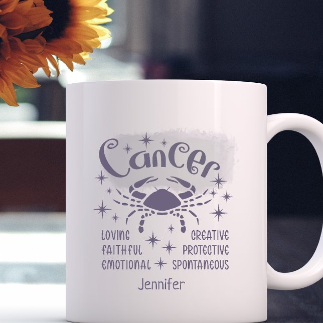 Cancer Zodiac Personalised Traits Horoscope   Coffee Mug (Creator Uploaded)