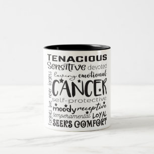 Cancer Zodiac Sign/Astrology Two-Tone Coffee Mug