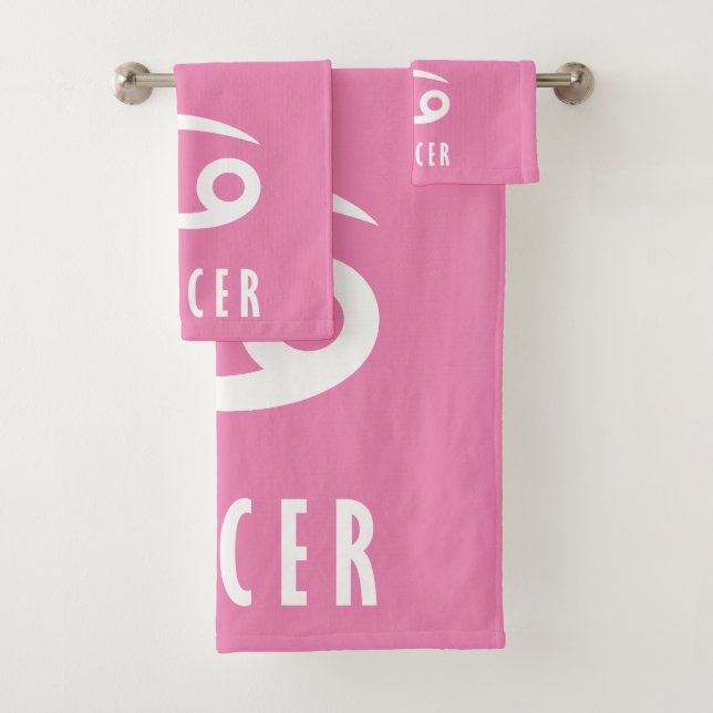 Cancer zodiac sign bath towel set (Insitu)