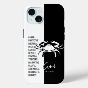 Cancer Zodiac Sign iPhone 15 Case