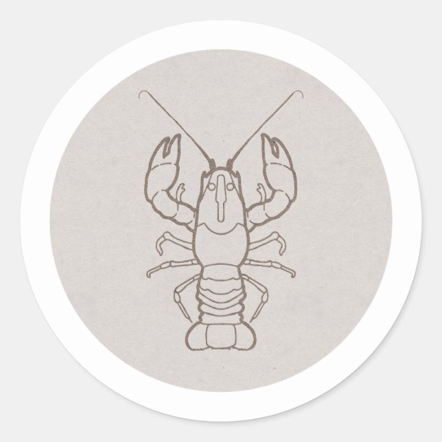 Cancer Zodiac Sign Classic Round Sticker (Front)