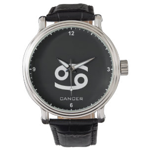 Cancer Zodiac Sign Custom Name Text Simple Minimal Watch