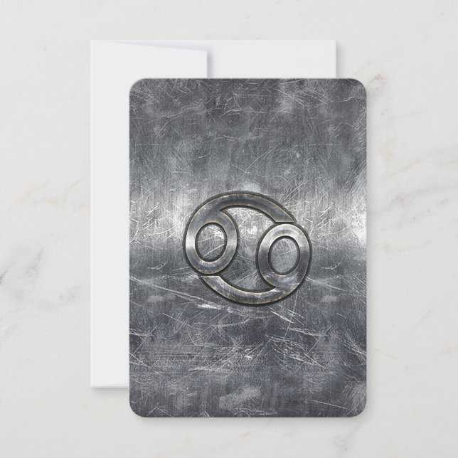 Cancer Zodiac Sign in Industrial Style (Front)