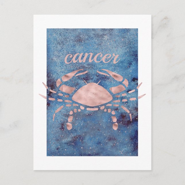 Cancer Zodiac Sign Postcard (Front)