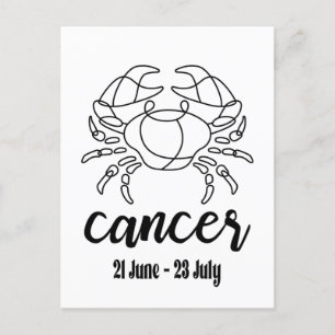 Cancer, Zodiac Sign Postcard