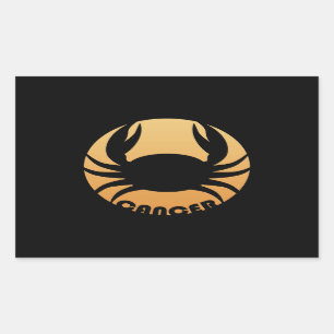 Cancer Zodiac Sign Rectangular Sticker