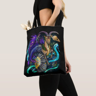 Cancer zodiac sign tote bag