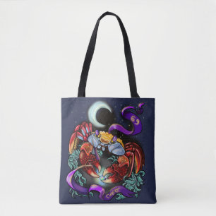Cancer zodiac sign tote bag