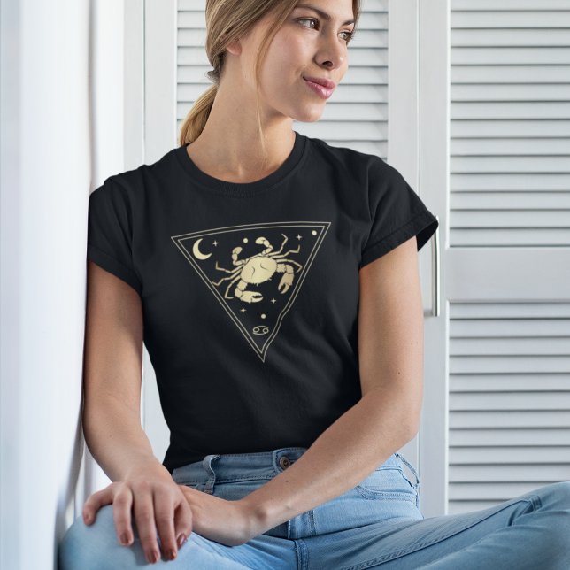 Cancer Zodiac Sign Water Element in Gold T-Shirt (Creator Uploaded)