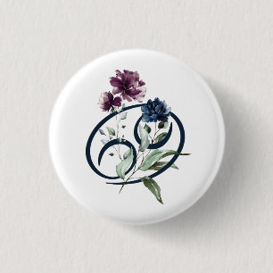 Cancer Zodiac Star Sign 3 Cm Round Badge