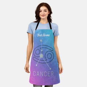 Cancer Zodiac Star Sign Horoscope Constellation Apron