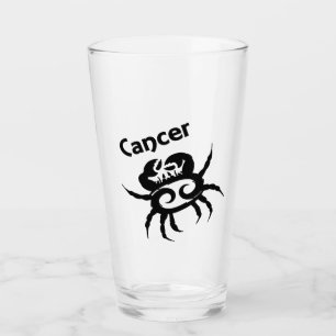 Cancer Zodiac Symbol and Sign Personal Glass