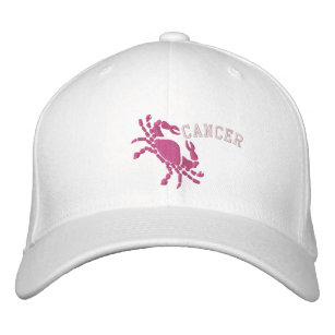 Cancer Zodiac Symbol Embroidery June 21 - July 22 Embroidered Hat
