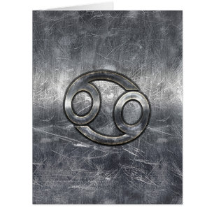 Cancer Zodiac Symbol in Distressed Decor