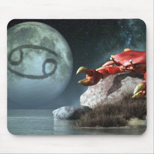 Cancer Zodiac Symbol Mouse Pad