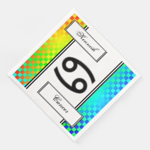 Cancer Zodiac Symbol Standard by Kenneth Yoncich Napkin