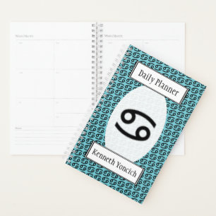 Cancer Zodiac Symbol Standard by Kenneth Yoncich Planner