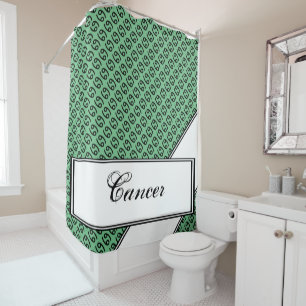 Cancer Zodiac Symbol Standard by Kenneth Yoncich Shower Curtain