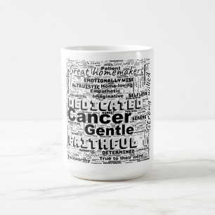 Cancer Zodiac Word Cloud Inspiration Coffee Mug