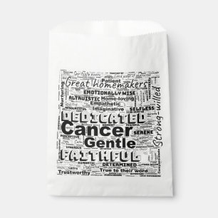 Cancer Zodiac Word Cloud Inspiration Favour Bag