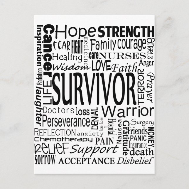 CancerWords Postcard (Front)