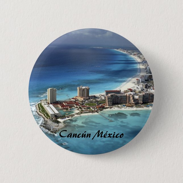 cancun1 6 cm round badge (Front)