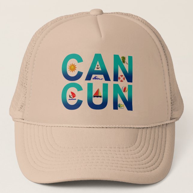 Cancun 2 trucker hat (Front)