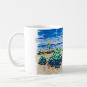 Cancun Beach colorful and fresh Coffee Mug