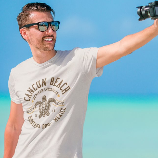 Cancun Beach Mexico | Paradise Mexican Caribbean Tri-Blend Shirt (Creator Uploaded)