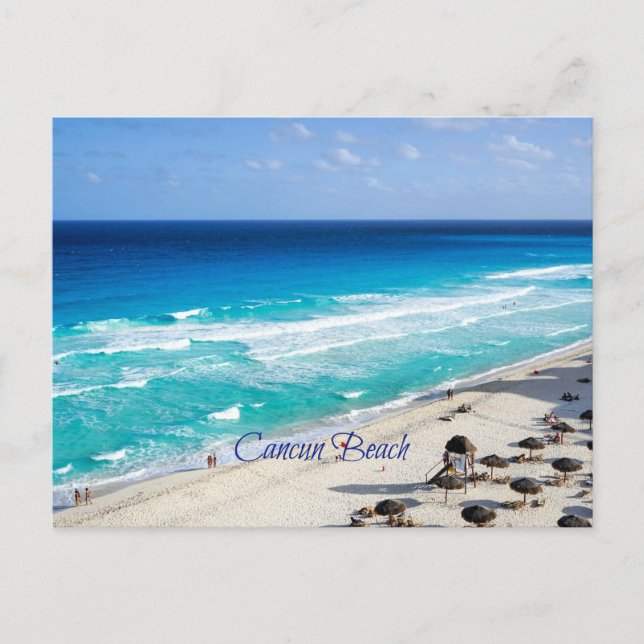 Cancun Beach, Mexico Postcard (Front)
