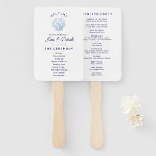 Cancun Destination Wedding Programs Hand Fan