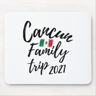 Cancun Family Trip Mexico Vacation Design Mouse Pad