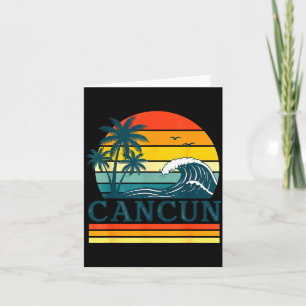 Cancun Holiday Christmas Trip Vacation Matching  Card