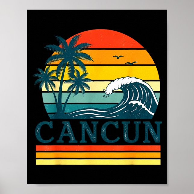 Cancun Holiday Christmas Trip Vacation Matching  Poster (Front)